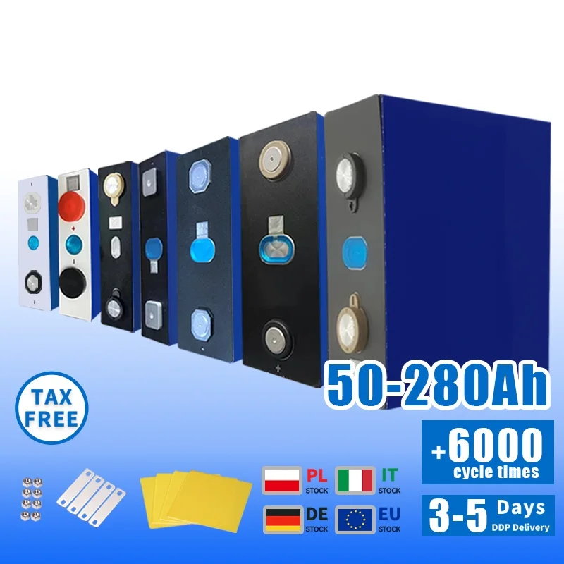 3.2V Prismatic Lithium Ion Car Battery Packs 280k MB31 MB30 314AH 320AH Energy Storage Lifepo4 50ah 100ah 105ah 200ah 230ah