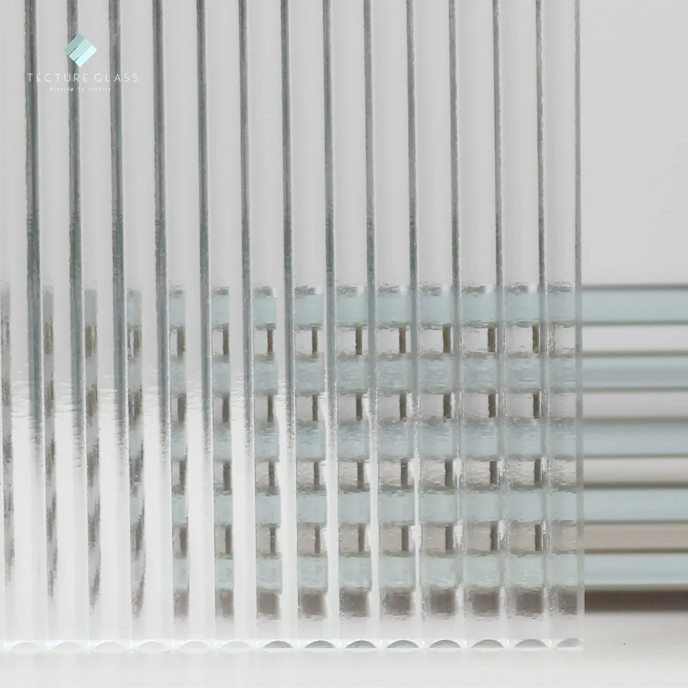 Tecture 5mm low iron prism reeded glass