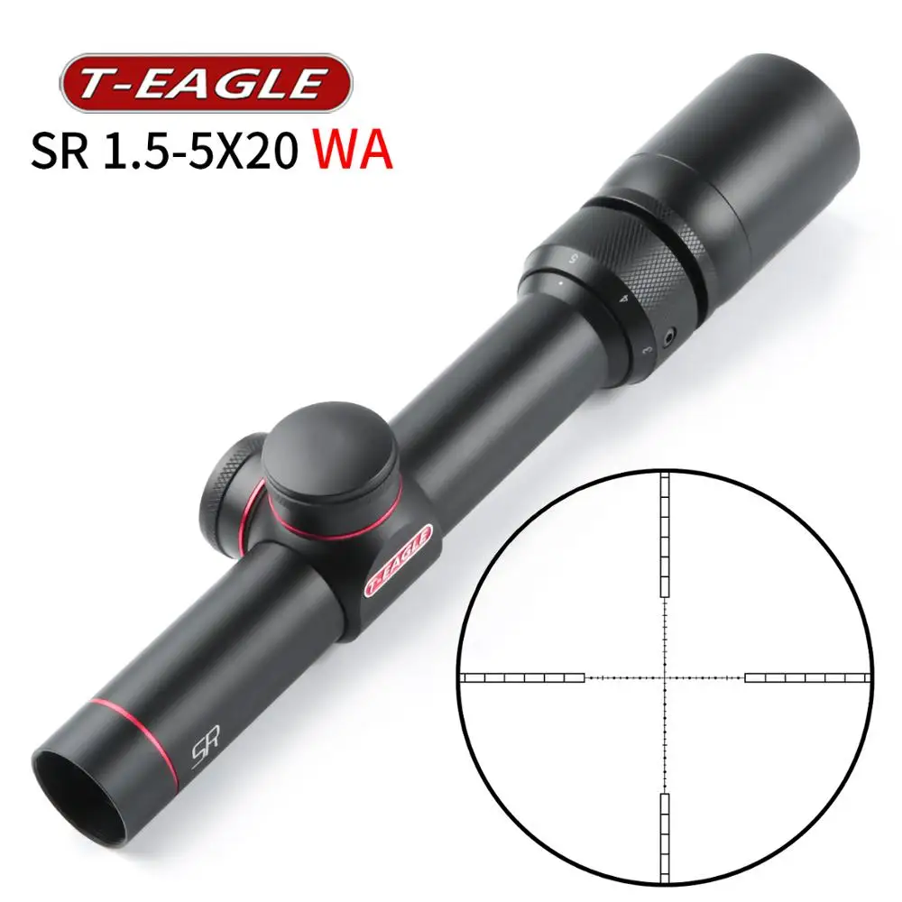 T-eagle SR 1 5-5X20 WA быстрая прицельная оптика большого зрения Cosshair Zielfernrohr Jagd спортивные прицелы и аксессуары