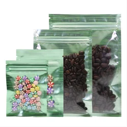 Transparent Side with Stripe Design Mylar Foil Flat Packaging Bags With Zipper