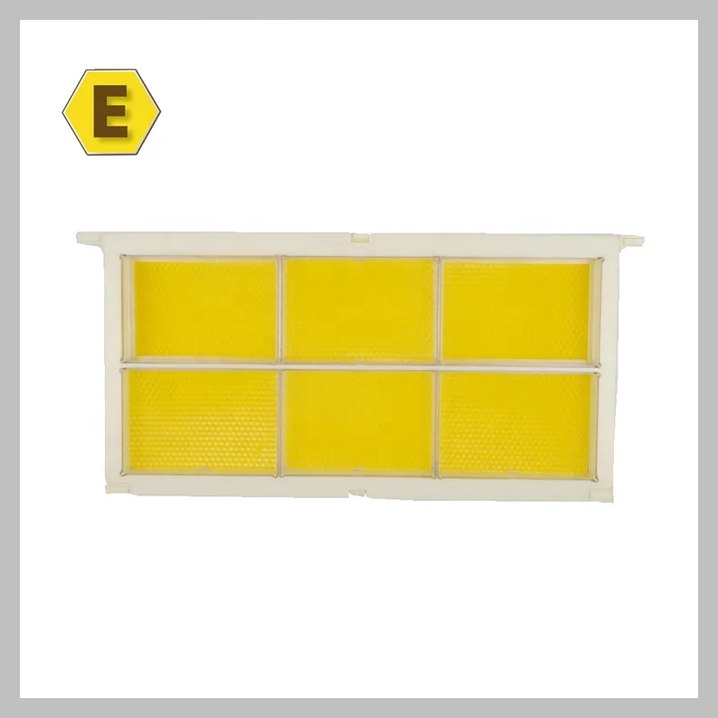 500g transparent plastic honey cassette comb honey box with wax foundation