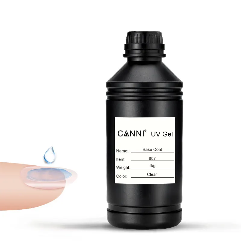 Factory Supply Wholesale OEM ODM 1KG High Pigment UV Nail Gel polish Private Label Base Coat Top Coat