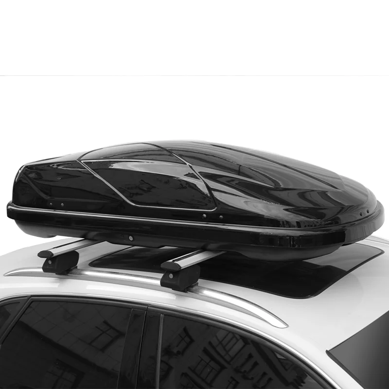 360L ABS Black White Roof Box Car Roof Top Plastic Luggage Hard Shell Cargo Carrier Auto Storage Box for  SUV