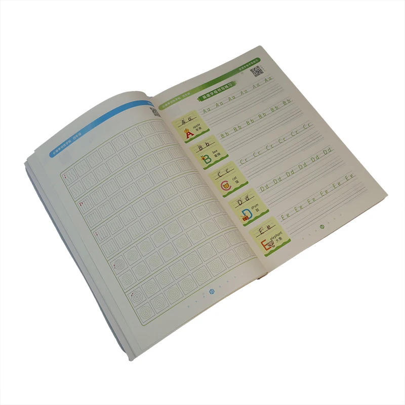 Custom children TextBook Printing Service Children Activity Workbook A5 English exercise book for student