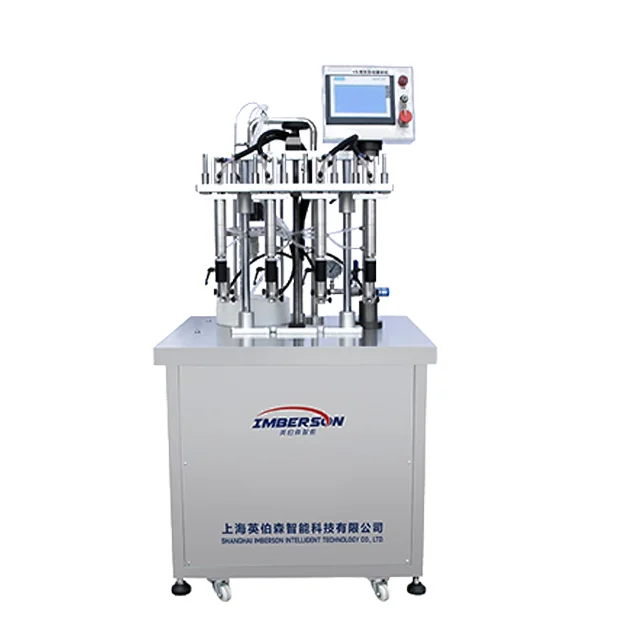 Вращающаяся машина для производства парфюмерных банок с головками IPSF, оборудование для производства косметики, машина для наполнения и закупорки духов