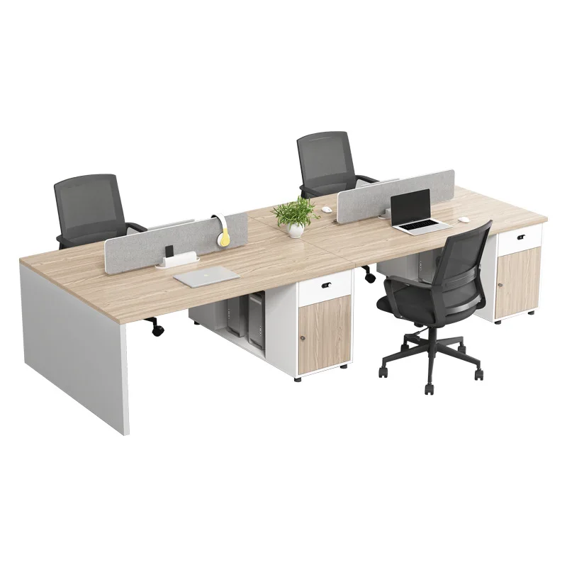 Soundproof Modern Modular Cubicle Workstation Desk Staff Working Station Ideal for 3 or 4 or 5 Person Office Desks