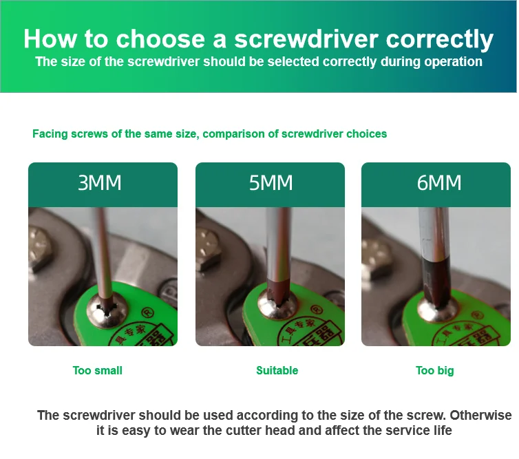 Manual Multi Green Screwdriver Set Philips Head Screwdriver Multi Tool Magnetic For Mobile
