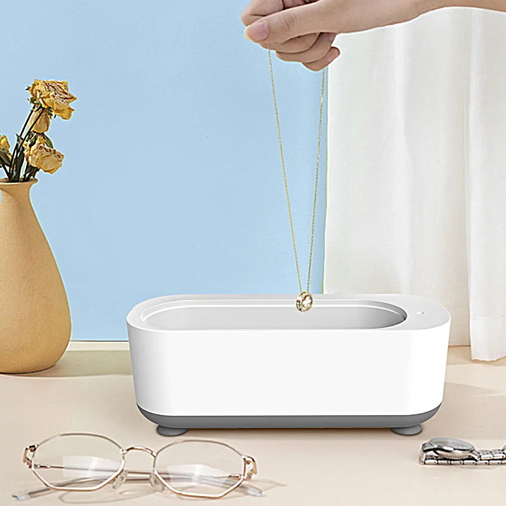 New Small Portable Denture Eyeglasses Coins Silver Cleaning Machine High Quality Household Ultrasonic Jewellery Cleaner