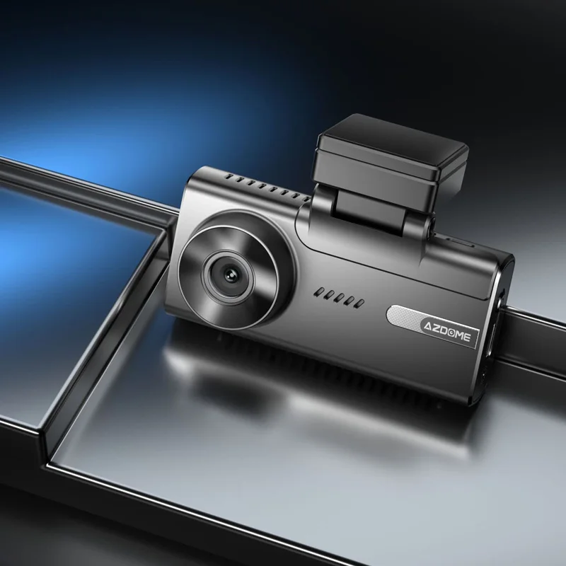 AZDOME M580 Car DVR 3 Channel Dash Cam 4 inch Touch Screen Built-in GPS WIFI Loop Recording G-Sensor