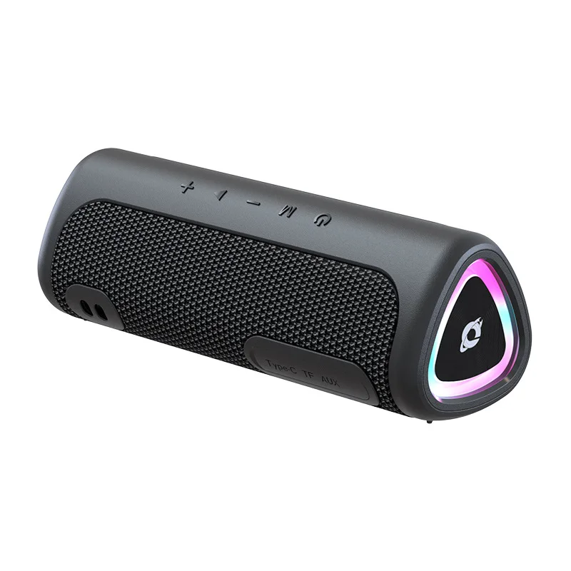 Portable Small Metal Cool LED Light  Blue Tooth Retro Waterproof Mini Amplifiers And Speakers Power Mixer