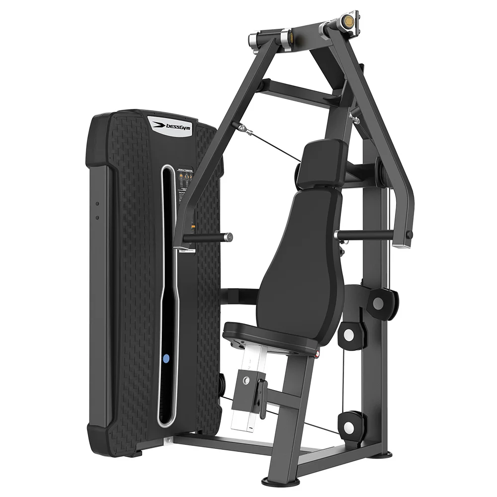Vertical Press Machine Commercial Gym Machine Indoor Strength Steel Machine with Pin Loaded Seated Chest Press