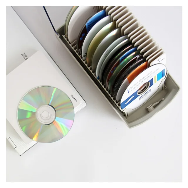 ACTTO Plastic Transparent 50 pc CD  Disc Packing Storage  Case rectangular  hard waterproof DVD ps4  storage case box