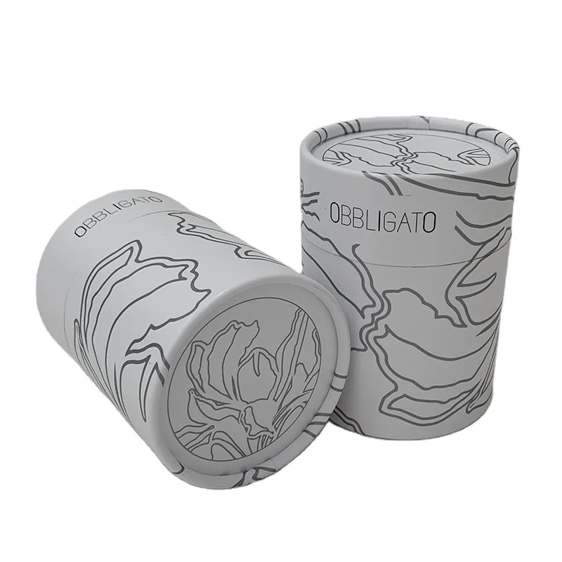 Round Box Packaging manufacturer Paper Cylinder Rigid Cardboard tube With lids for silk scarf Round Tube Gift Flower Box