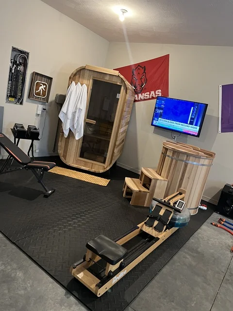 1 Person Square Cedar Sauna Outdoor Steam Sauna Room Cube Sauna with 6KW Harvia Heater