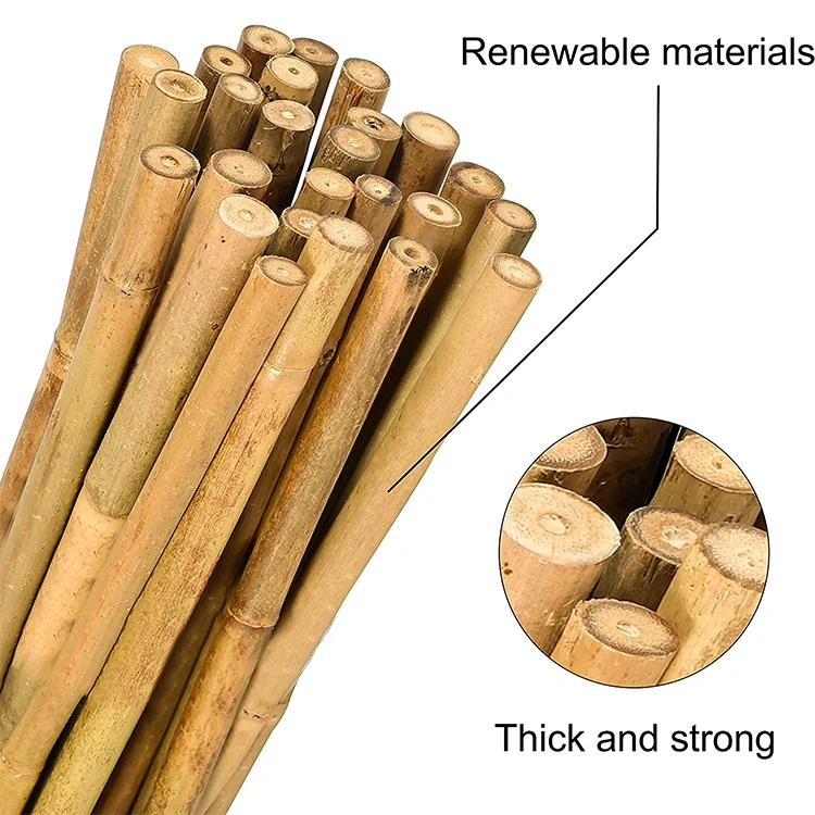 Черные гибкие бамбуковые палочки Newell для сушеного садоводства, большие партии, экспорт, оптовая продажа, необработанные бамбуковые палочки для строительства