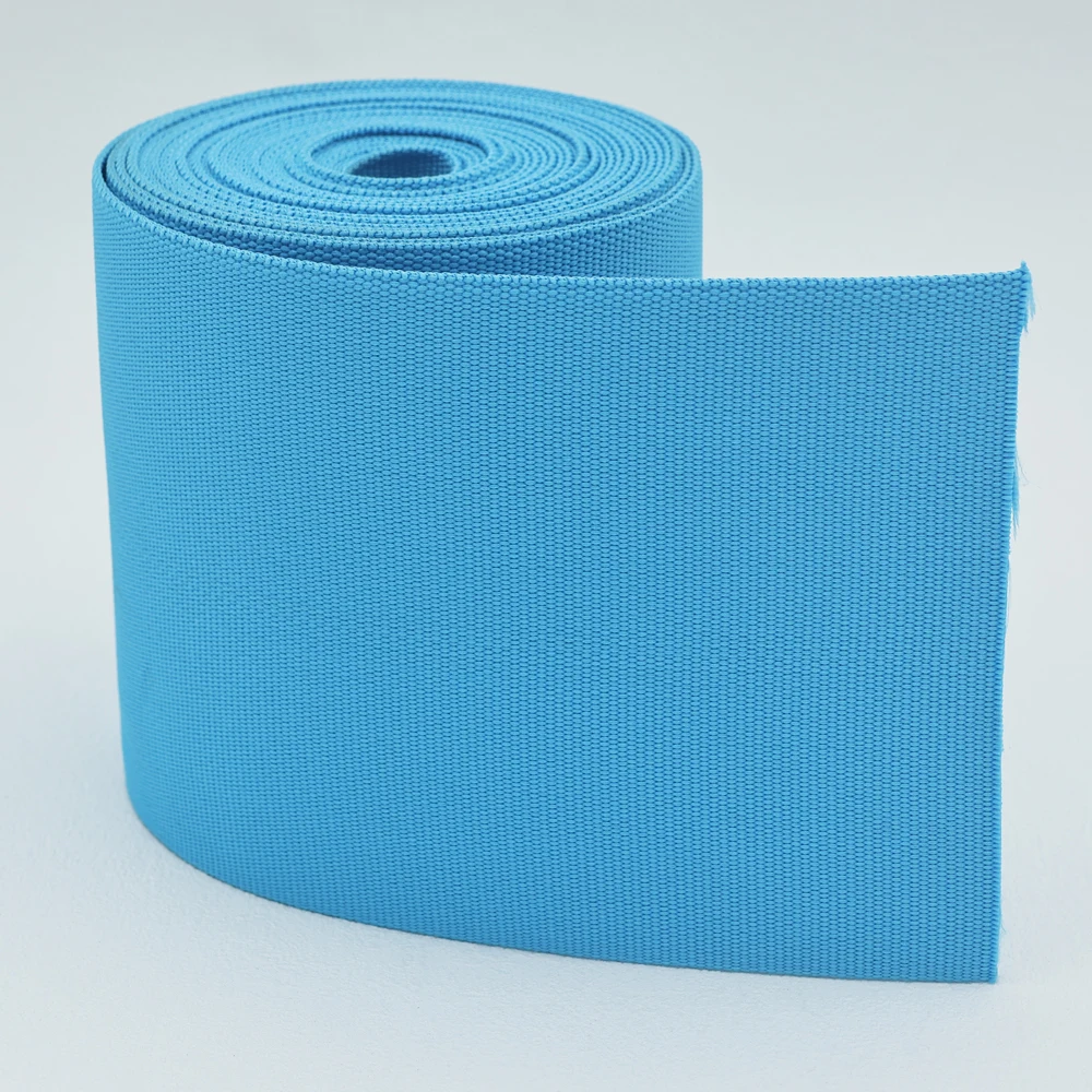 Custom 12cm Wide High Quality Polyester Ribbon Tape 100% Polyester Webbing with High Tenacity for Home Textiles