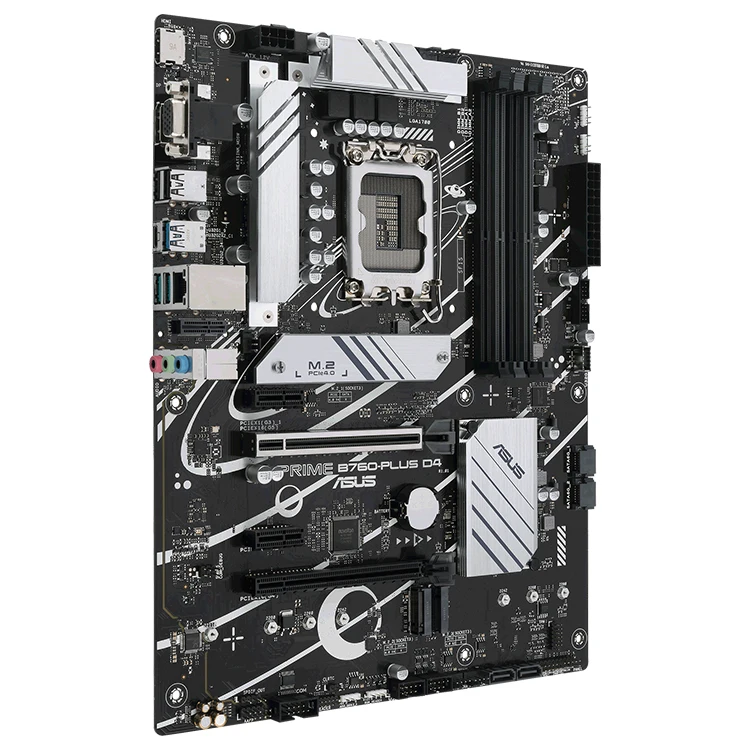2023 ASUS PRIME B760-PLUS D4 Motherboard support Intel 13th and 12th Gen Series Processors with 4 x SATA 6Gb/s ports