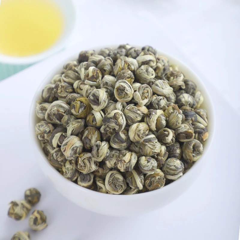 Top Quality Organic Flowering Jasmine Green Tea Balls Chinese Jasmine Green Tea Loose Leaf Sliming Tea Jasmine Dragon Pearls
