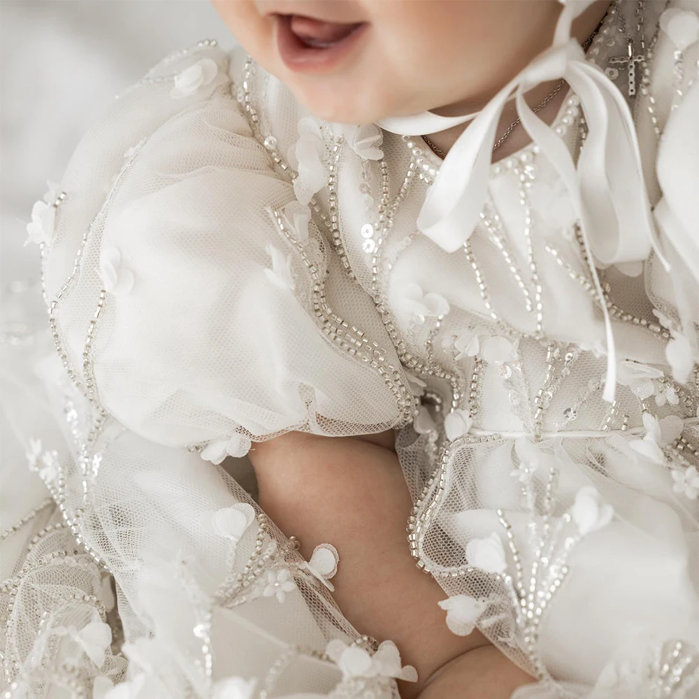 Pageant Infantil 1st Birthday DressBaby Girl Baptism Clothes Toddler Party baby girl baptism dresses for a 6 months old baby