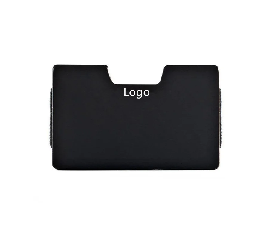 RFID Blocking Card Holder Space Grade Lightweight Aluminum Quick Card Access Storage With Premium Stretch Weave Elastic Rope