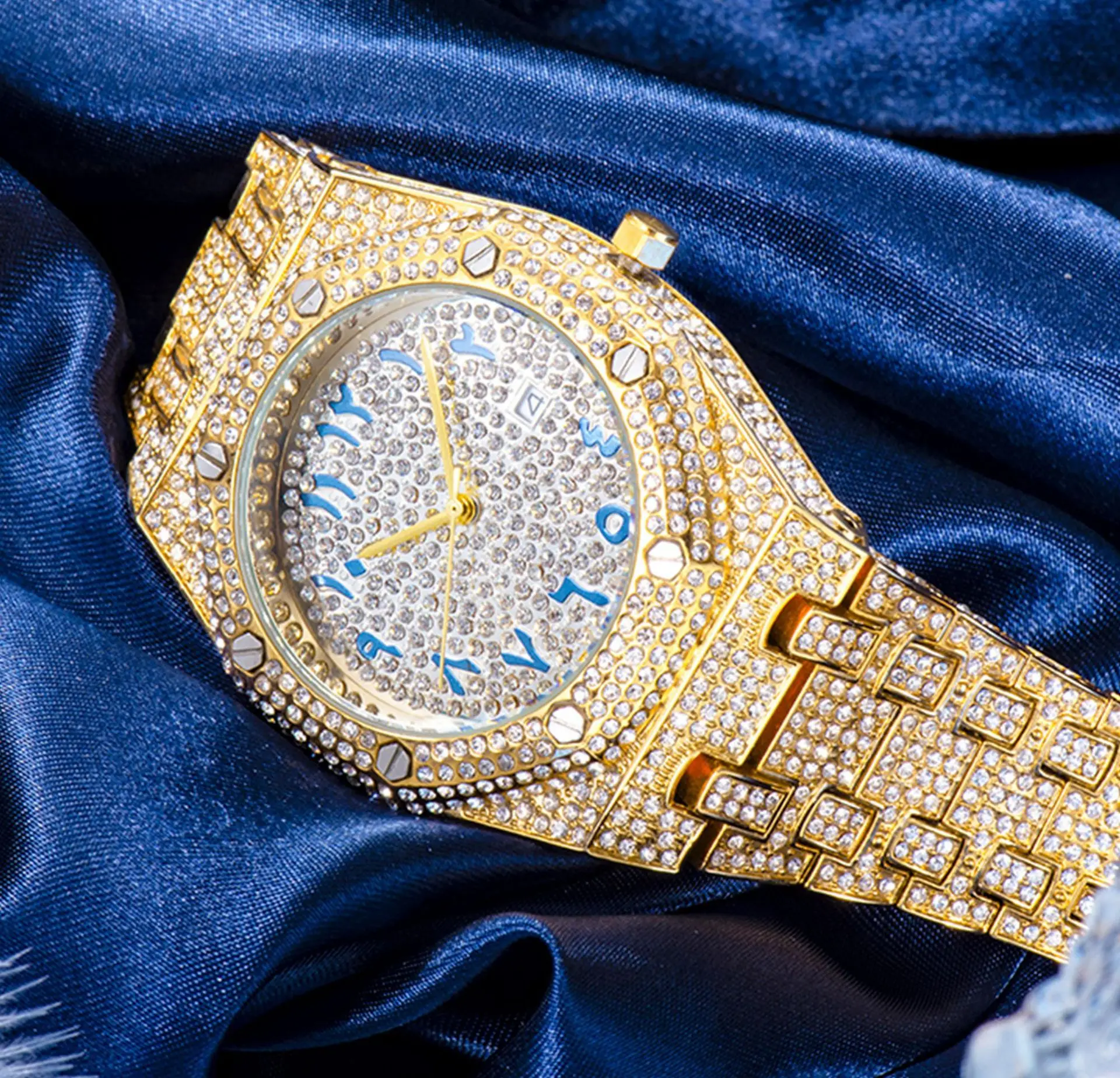 Redleaf 2023 Hot Selling Handmade Stainless Steel Watch D VVS1 Round Moissanite Diamond Watch For Gift