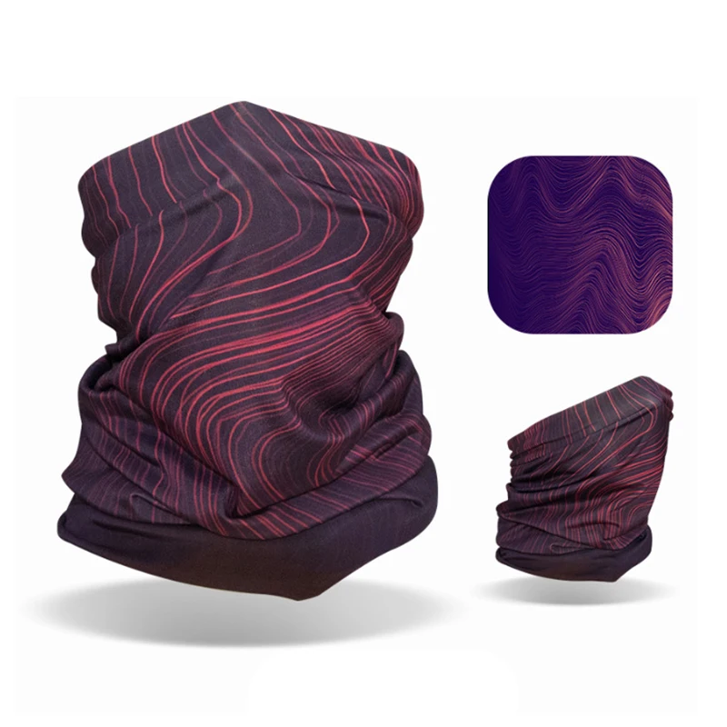 2022 High Elasticity Neckerchief Neck Gaiters UV Protection Sunscreen Cycling Polyester Face Cover