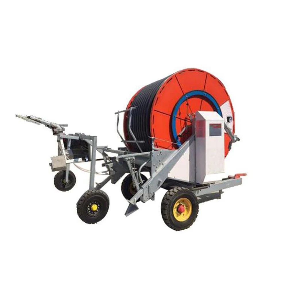 Large-scale self-propelled sprinkler irrigation machine winch vehicle automatic pipe-retracting sprinkler irrigation equipment