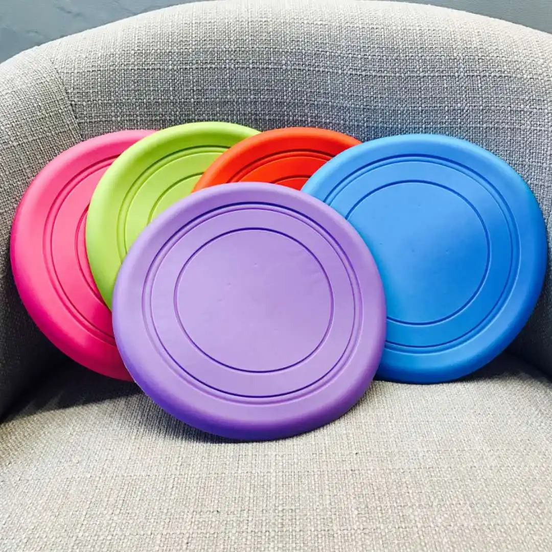 Dog Flying Disc Silicone Dog Fetch Toy
