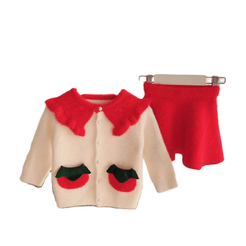 
Korean style cheap baby gown dress model for Autumn&Winter 2pcs 