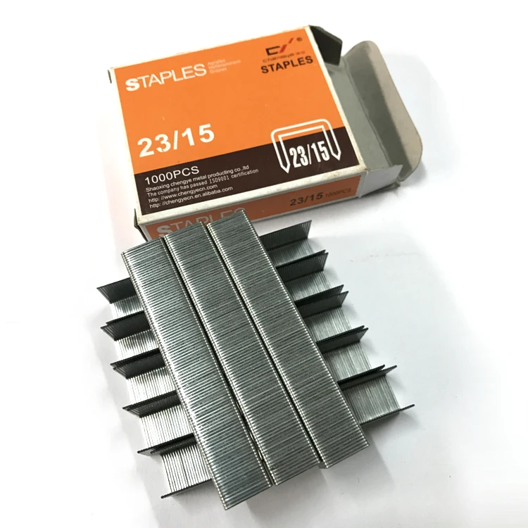 Staple Steel 15/23 High Quality Metal Office Staple 15mm 1000PCS Per Box (22GA)