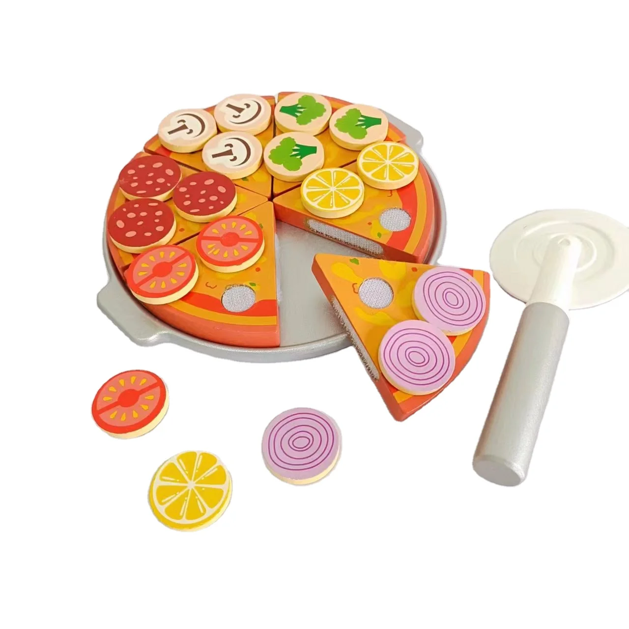Деревянные Детские кулинарные игры игровой домик детский симулятор кухня пицца притворные кухонные игрушки