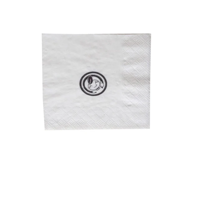 custom printed logo oem design service folded white paper napkin 23x23cm, 25x25cm ,30x30cm