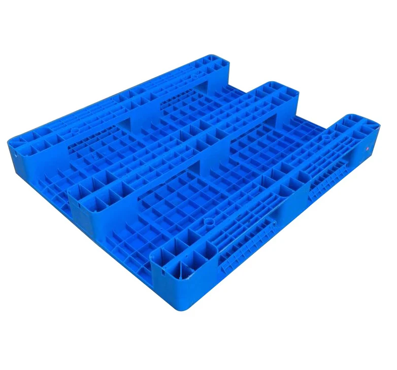 3 Runners Plastic Pallet Export Quality Flat Plastic Pallet  HDPE Heavy Duty Single Faced Anti-slip Pallet for Racking