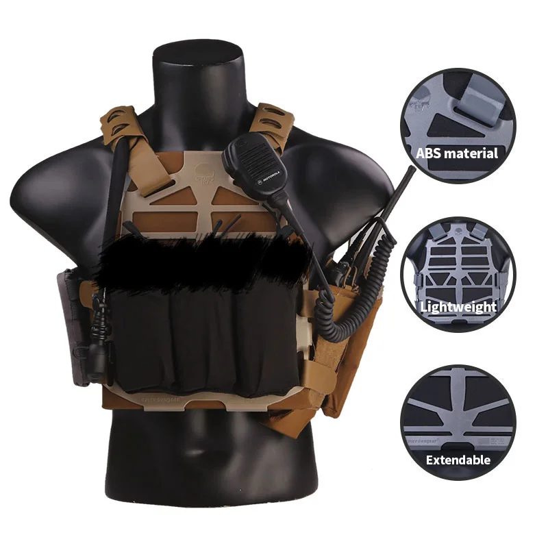 Emersongear ультра-легкий модульный тактический жилет для военных игр, боевой тренировочный жилет с тактическим жилетом в стиле SS