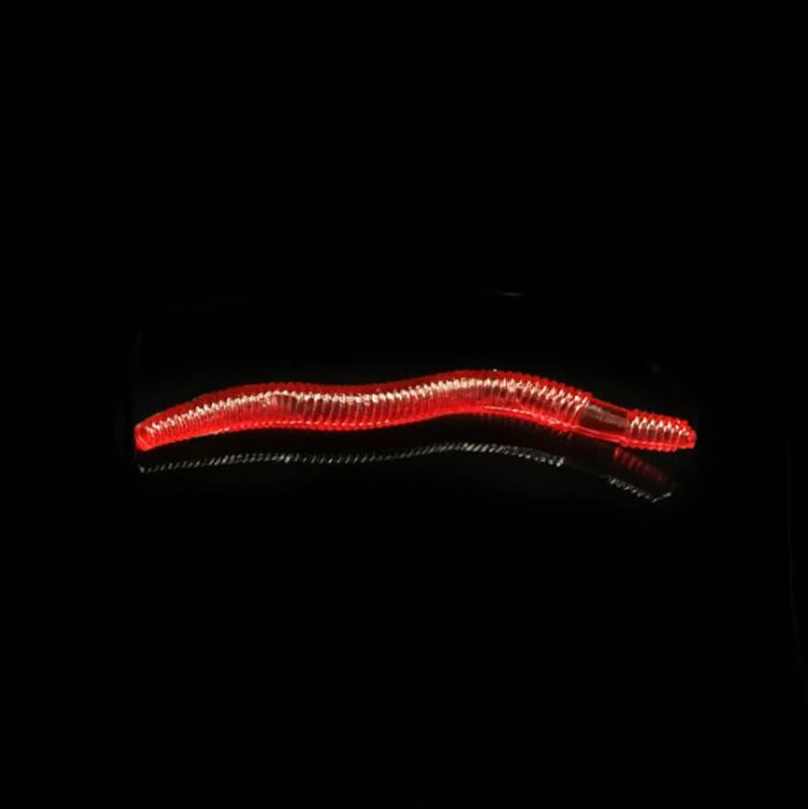 WEIHE  3.5cm 0.25g Isca Artificial Simulation Red Earthworm Soft Bait Fishing Lure Lifelike Worm Smell Baits Pesca