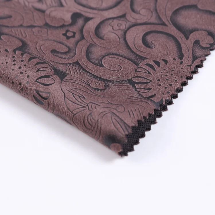 150 см фольгированная замша recyle, текстиль, полиэстер, печатная ткань