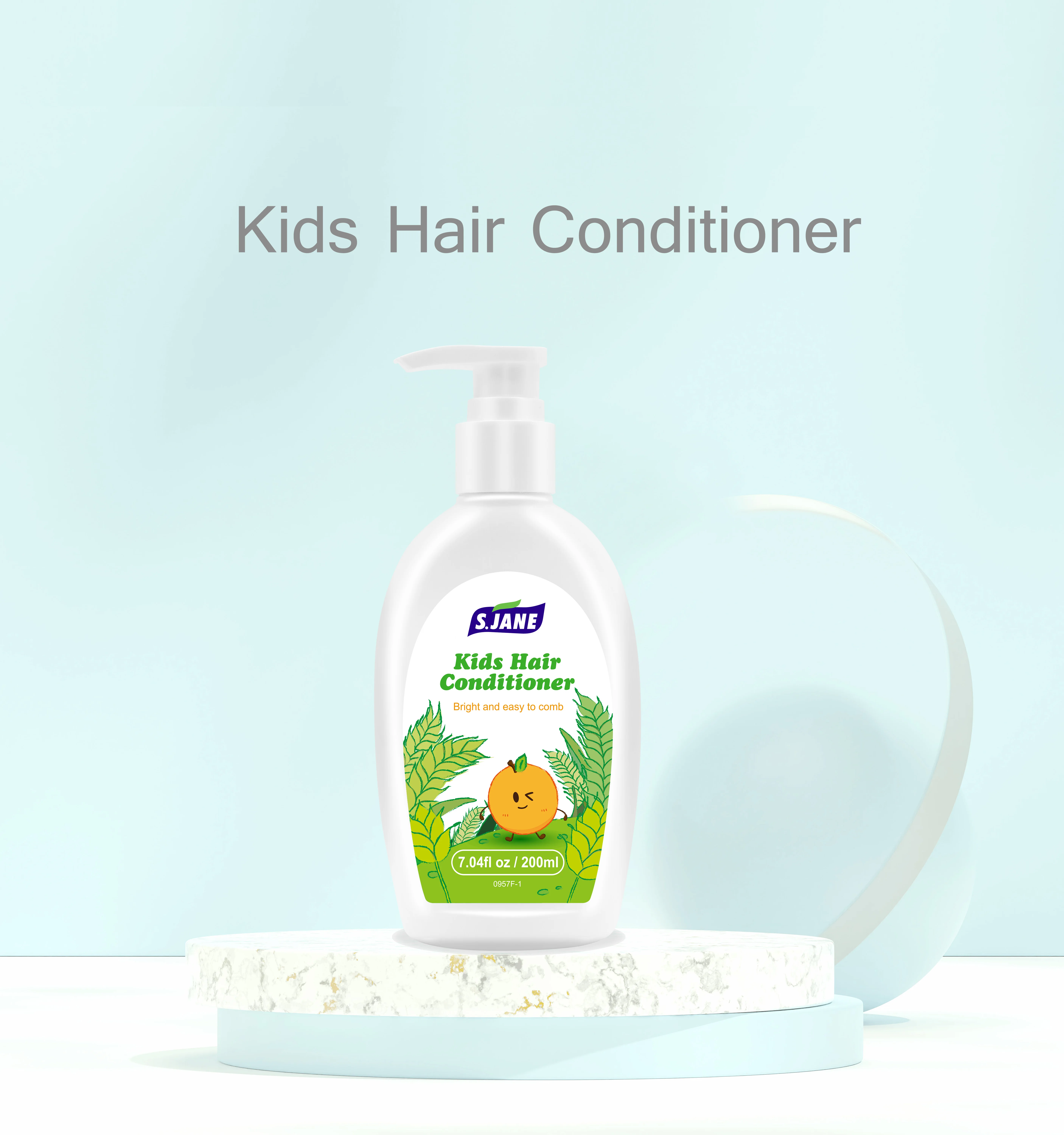 No Animal Testing Paraben Free Natural Curly Hair Care Products for Kids Private Label Shampoo and Conditioner for Black Kids
