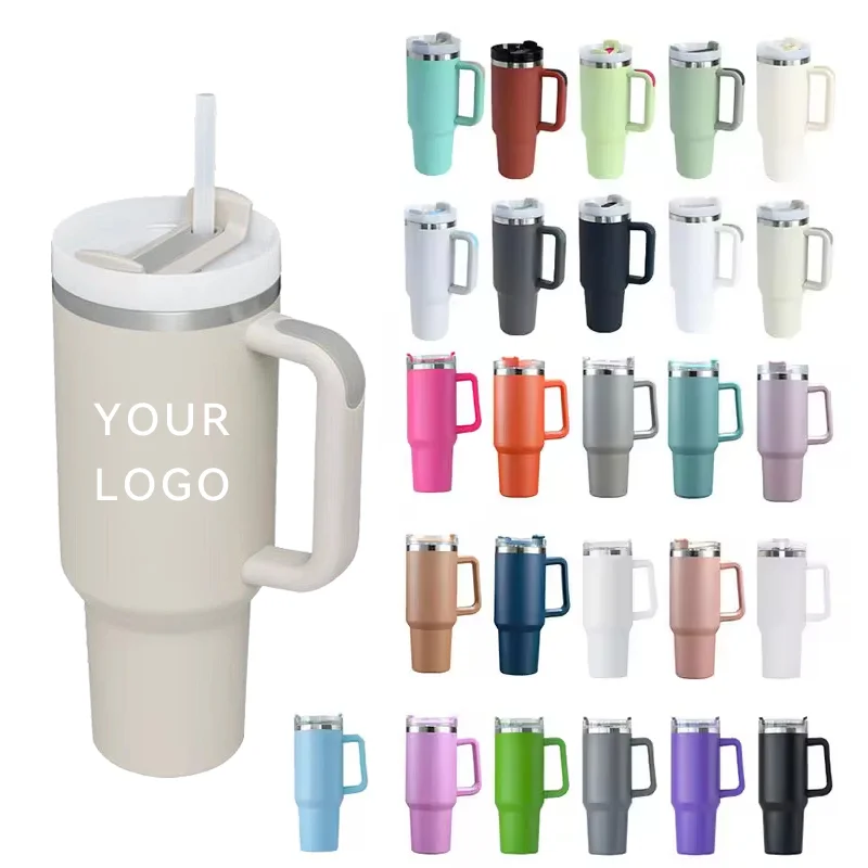 Thermal leak proof OEM coffee travel mug Wholesale blank 30 40 oz vaso hot and cool 40oz copo termo 30oz tumbler with handle lid