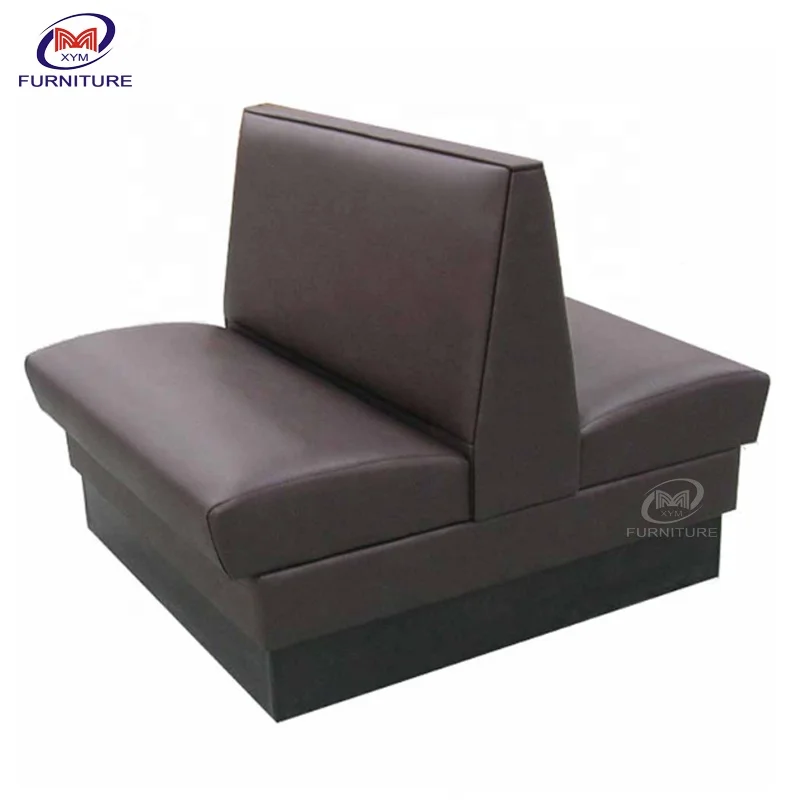 High quality comfortable restaurant leather restaurant curved sofa booth