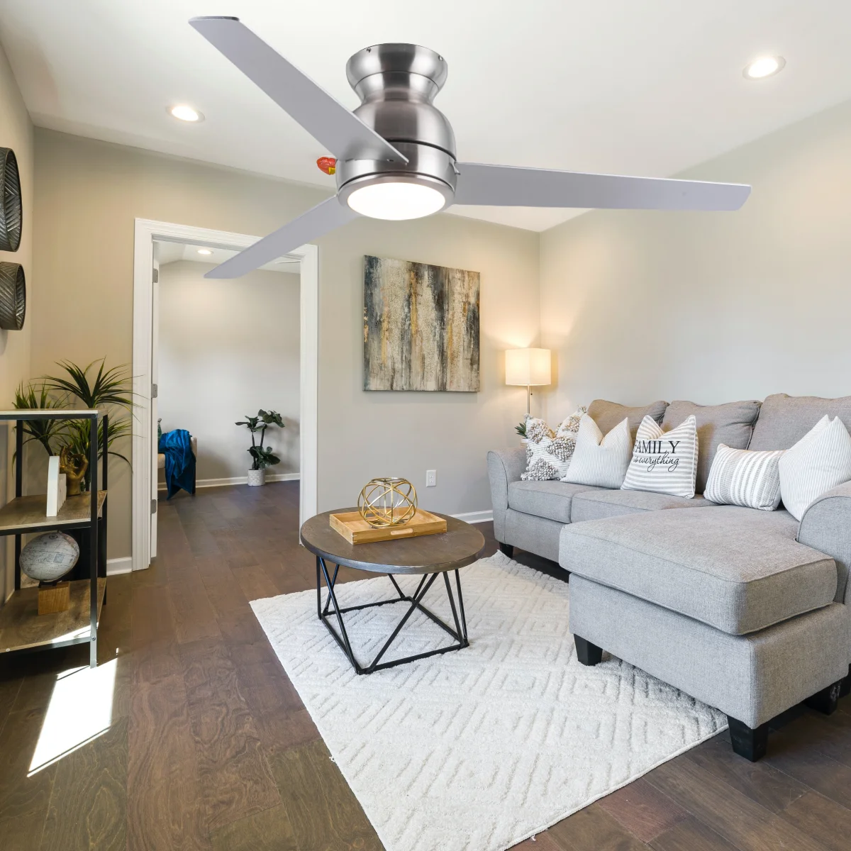 JK ZS-48-19015BN 220 Volt 48 Inch Dimmable Led Chandelier Ceiling Lamp With Led Light