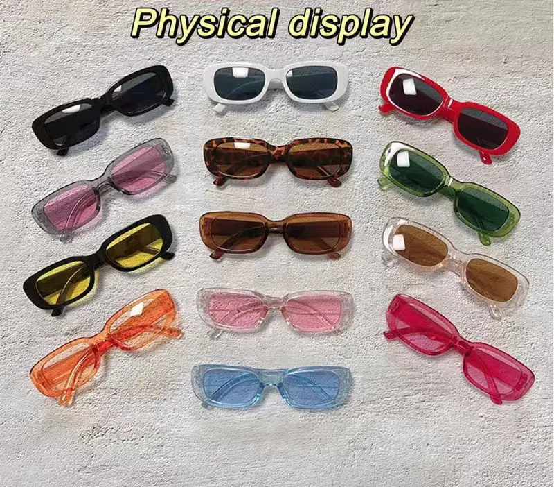 retro trendy Retro Fashion Eco Friendly Wholesale Trendy Designer Sunglasses Woman Square Classic Vintage Sunglasses