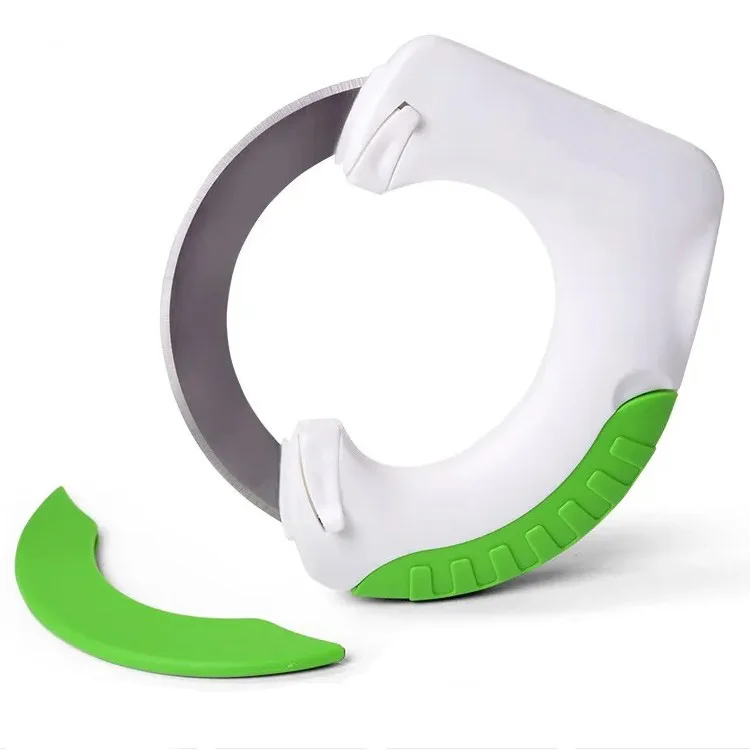 AS SEEN ON TV Bolo Rolling Knife with Cover Stainless Steel Circular Kitchen Knife Round Kitchen Cutter