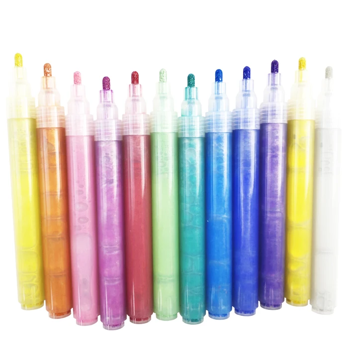 
28 Colors Waterproof Environmental DIY Craft Acrylic Paint Marker Pens for Wood Rock Glass 