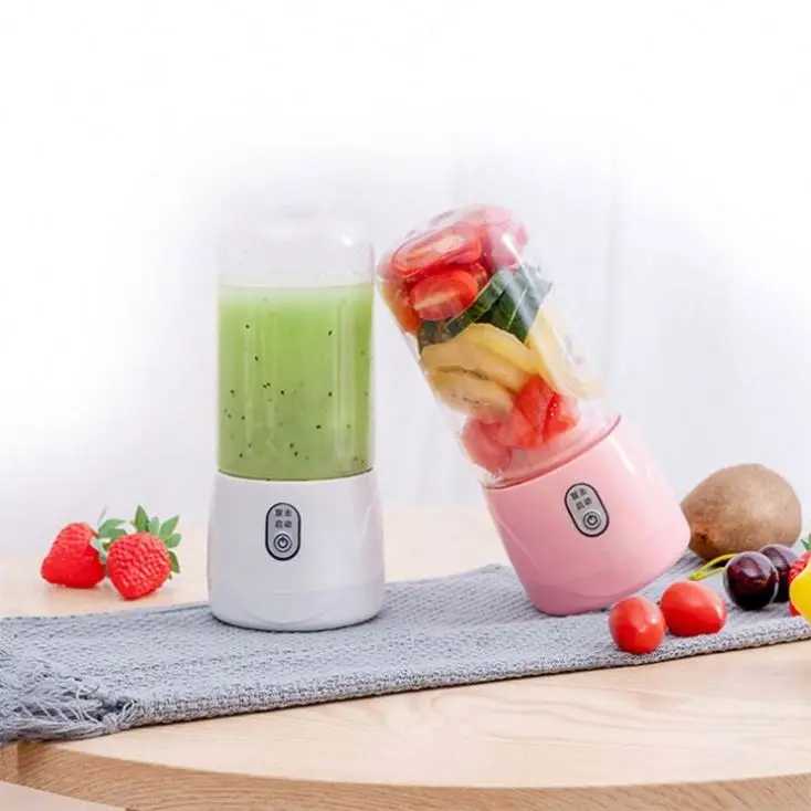 OEM Mixeur 300ml 6 Blade Mini Usb Rechargeable Automatic Smoothie Hand Fruit Juicer Bottle Shaker Portable Blender