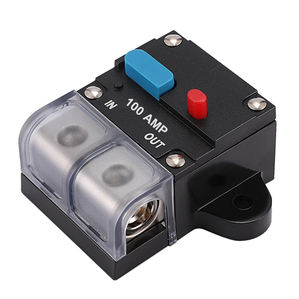 Automatic Circuit Breaker 100a Reset Replace Fuse Self-recovery Block dc 12v Car Audio Circuit Breaker