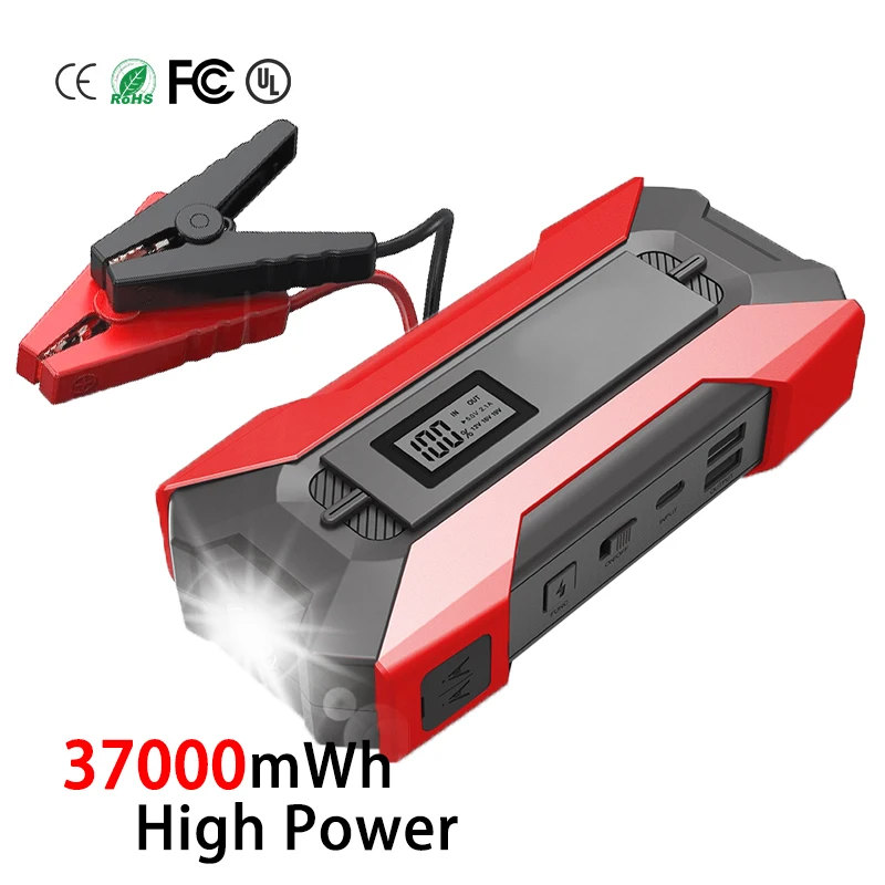 2000A Peak Current Car Jump Starter Power Bank Lithium Battery Emergency Start Mini Power Bank Applicable to Car SUV Truck