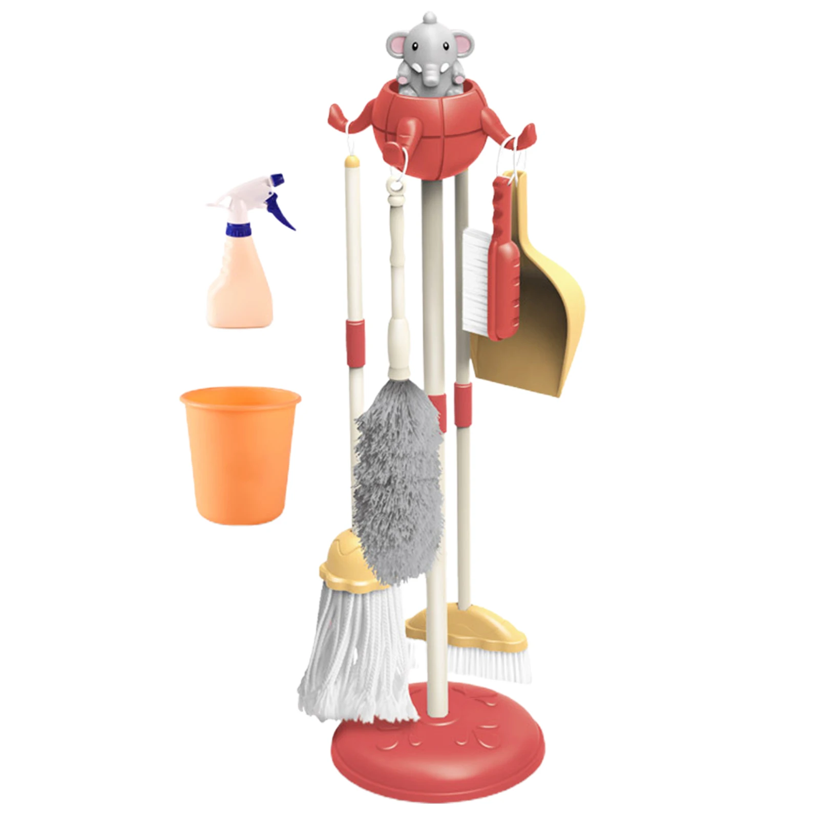 Children Simulation Mop Broom Dustpan Cleaning Tool Set Play House Role Play Toy chridern cleaning tools plastic play trolley childrens brush broom toddler house toddlers baby role dustpan room mop