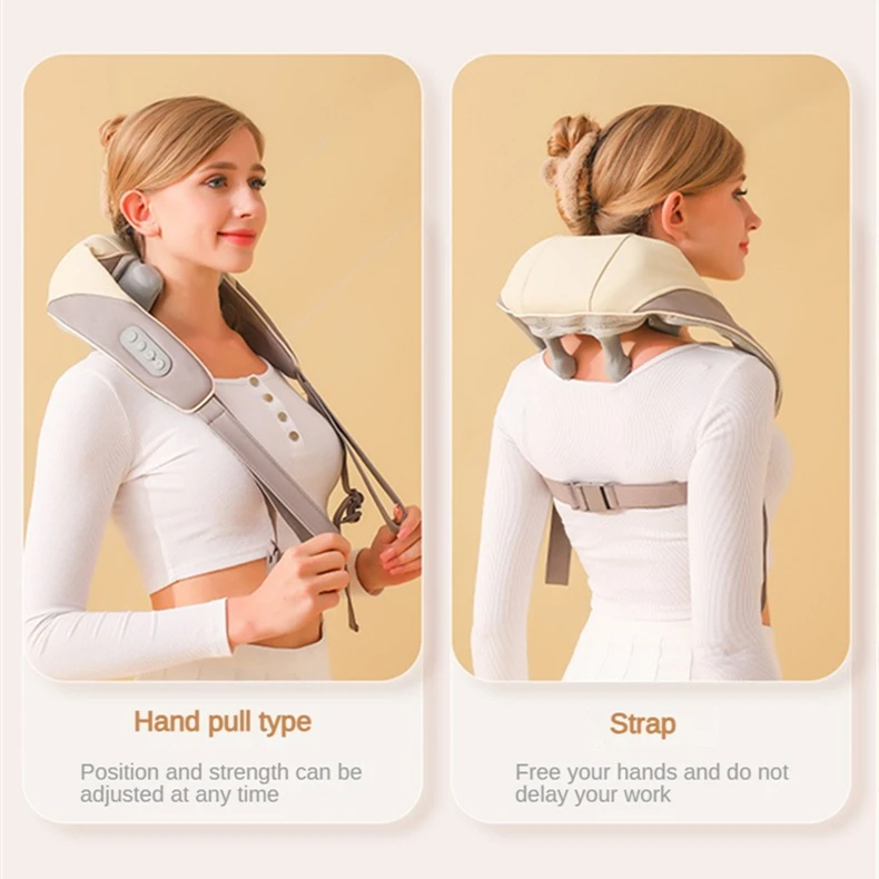 Multifunctional Travel Cervical Relaxer 3d Spa Massage Pillow Neck And Shoulder Massager