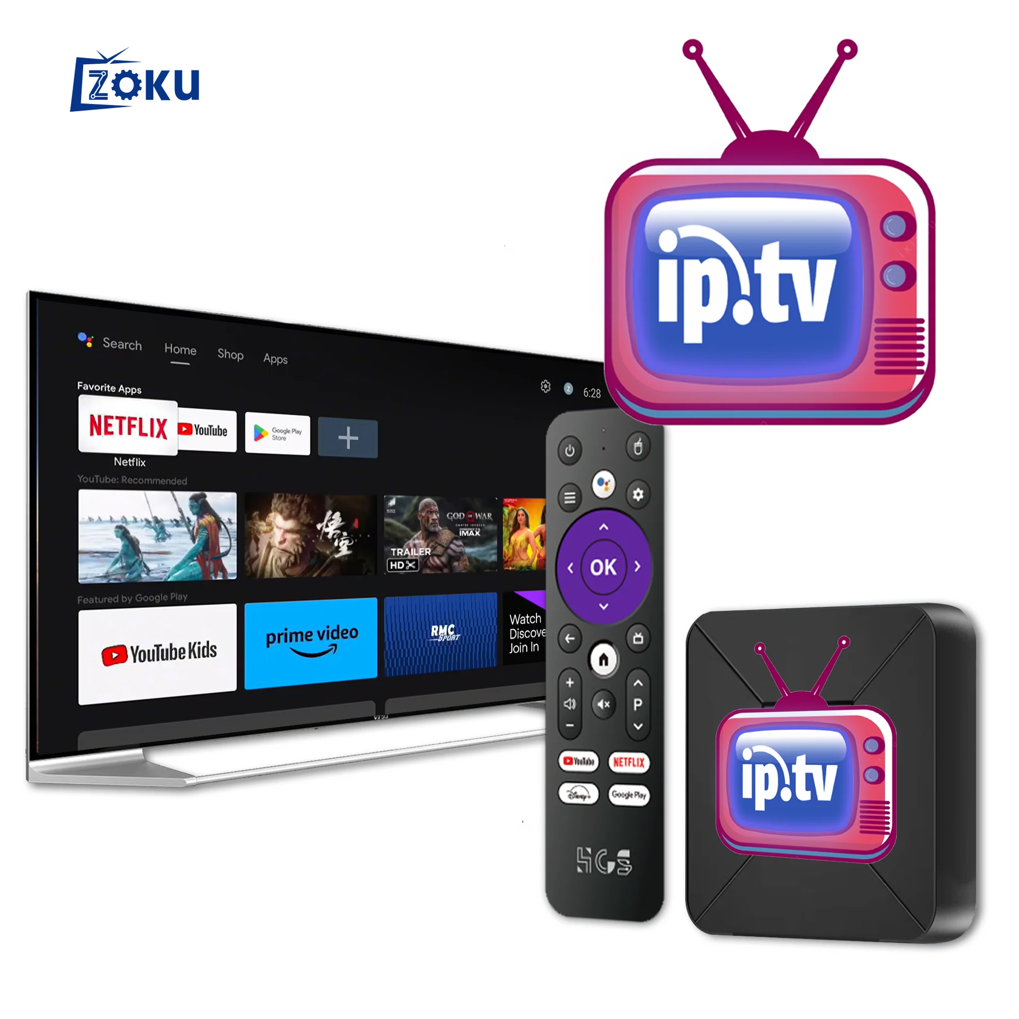 2024 Новый! Высококачественная ТВ приставка Android HCS98 mini 5G WIFI android 8k smart bluetooth пульт дистанционного управления TV Box