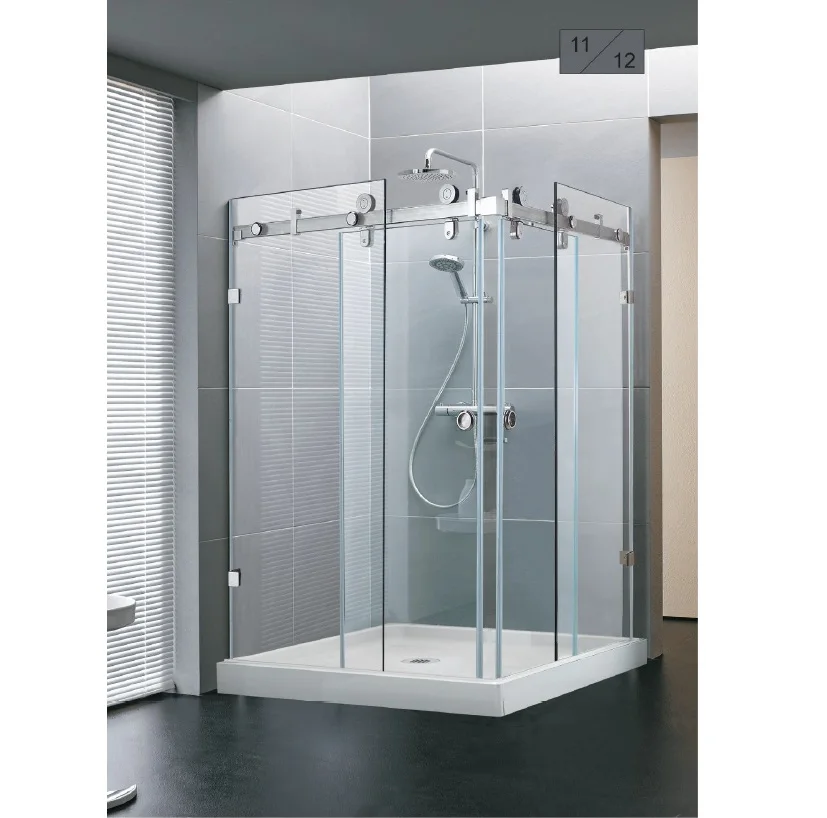 Bath Glass Sliding Shower Cabin Cubicle Door Bathroom Complete Enclosed Shower Room